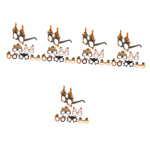 FOMIYES 30 Stck. Teiliges Halloween Partybrillen Papier Kreative Karneval Eyeglasses mit Kürbis Fledermaus und Lustige Kostümbrillen für Erwachsene für Halloween Tanz und Geburtstagsfeiern FOMIYES 30 Stck. Teiliges Halloween Partybrillen Papier Kreative Karneval Eyeglasses mit Kürbis Fledermaus und Lustige Kostümbrillen für Erwachsene für Halloween Tanz und Geburtstagsfeiern von FOMIYES