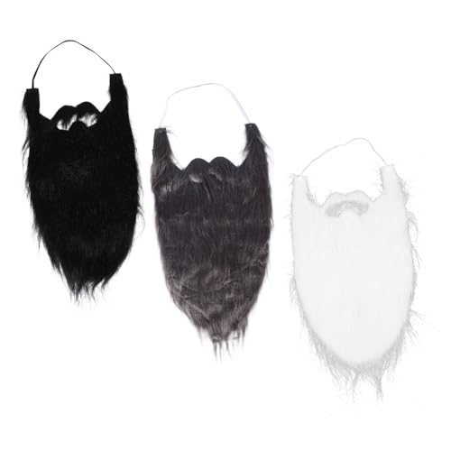 FOMIYES 3stücke Realistisches Weißes Bartkostüm Für Cosplay Und Halloween Bartset Lustiges Party-zubehör Für Männer Und Frauen FOMIYES 3stücke Realistisches Weißes Bartkostüm Für Cosplay Und Halloween Bartset Lustiges Party-zubehör Für Männer Und Frauen von FOMIYES