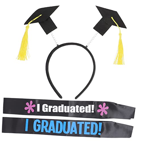 FOMIYES 4 Sätze Abschlussfeier Doktorhut Haarreif Schärpe für Graduierte Unisex Vielseitig Sicheren Materialien Fotoaccessoires für Feierlichkeiten für Absolventen FOMIYES 4 Sätze Abschlussfeier Doktorhut Haarreif Schärpe für Graduierte Unisex Vielseitig Sicheren Materialien Fotoaccessoires für Feierlichkeiten für Absolventen von FOMIYES