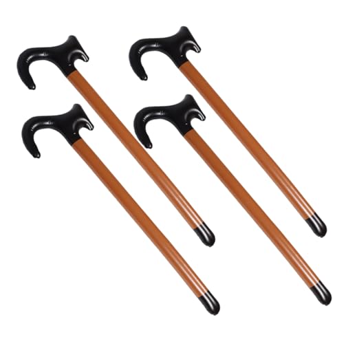FOMIYES 4 Stück Aufblasbare Krücken Requisiten Ballon Halloween Kostüm Aufblasbarer Gehstock Aufblasbares Aufblasbarer Gehstock Requisite Gehstock Für Aufblasbare Requisiten von FOMIYES