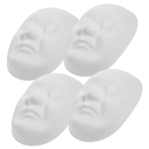 FOMIYES 4 Stück Bemalbare Peking Masken Leere Opernmasken für Diy Cosplay und Festlichkeiten für Halloween und Theateraufführungen von FOMIYES