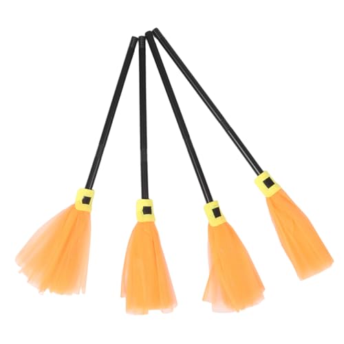 FOMIYES 4 Stück Halloween Hexenbesen aus Strapazierfähigem Netzmaterial Leuchtend Orange Kreatives Hexenbesen-Design Leicht und Vielseitig für Partydeko und Kinderspaß FOMIYES 4 Stück Halloween Hexenbesen aus Strapazierfähigem Netzmaterial Leuchtend Orange Kreatives Hexenbesen-Design Leicht und Vielseitig für Partydeko und Kinderspaß von FOMIYES