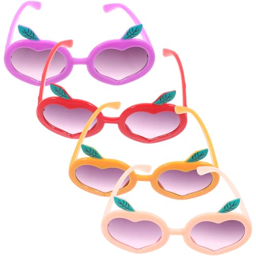 FOMIYES 4 Stück Party Sonnenbrillen Sonnenbrillen Runde Sonnenbrillen Jungen Und Mädchen Sonnenbrillen Für Faltbar LED Bulk Sonnenbrillen Funky Sonnenbrillen Sonnenbrillen von FOMIYES
