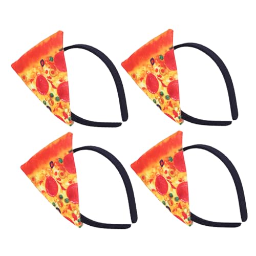FOMIYES 4 Stück Pizza-Party-Stirnbänder: Lustige -Halloween-Kopfbedeckung für Erwachsene und Kinder, Festivals, Feiertage, Neuheit, Kostümzubehör, Partyzubehör von FOMIYES