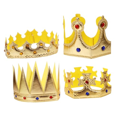 FOMIYES 4 Stück Teiliges Glitzernde Geburtstagskrone Leichtes Filz Stirnband Königliches Kostümzubehör für Mädchen und Jungen Komfortabel und Elegant für Party und Bühne FOMIYES 4 Stück Teiliges Glitzernde Geburtstagskrone Leichtes Filz Stirnband Königliches Kostümzubehör für Mädchen und Jungen Komfortabel und Elegant für Party und Bühne von FOMIYES