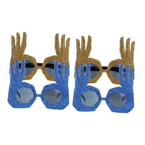 FOMIYES 4 Stück Teiliges Trendige Partybrille Fingerform Lustige Ok-hand-gestik Glitzer Brille Witziges Kostümzubehör für Damen und Herren Spaßige Foto Requisiten FOMIYES 4 Stück Teiliges Trendige Partybrille Fingerform Lustige Ok-hand-gestik Glitzer Brille Witziges Kostümzubehör für Damen und Herren Spaßige Foto Requisiten von FOMIYES