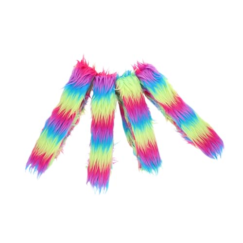FOMIYES 4 Stück Waschbare Flauschige Kunstfellbänder Regenbogenfarben für Diy Masken Kostüme und Dekorationen für Gnome Cosplay und Kreative Projekte FOMIYES 4 Stück Waschbare Flauschige Kunstfellbänder Regenbogenfarben für Diy Masken Kostüme und Dekorationen für Gnome Cosplay und Kreative Projekte von FOMIYES