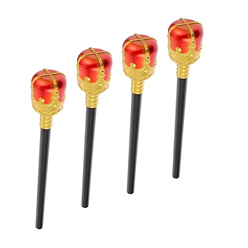 FOMIYES 4 Stück Zauberstab König Für Prinz Ritter Jungs Halloween Plastik von FOMIYES