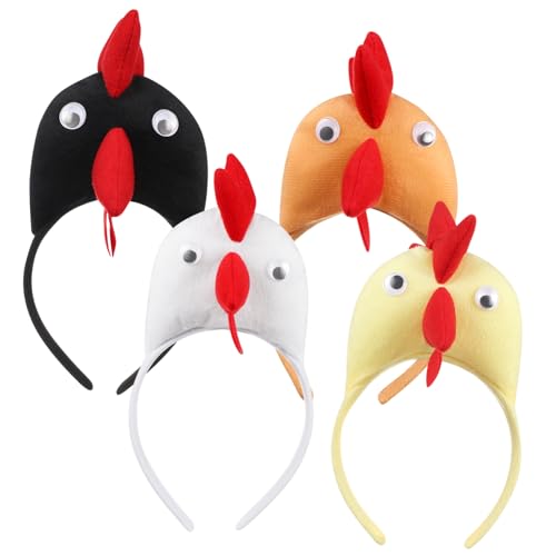 FOMIYES 4Stücke Festival Kopfschmuck Haarspangen Dekorative Haardekoration für Party Lustige Kopfbedeckung für Besondere Anlässe Bequem und Zufällige Farben von FOMIYES