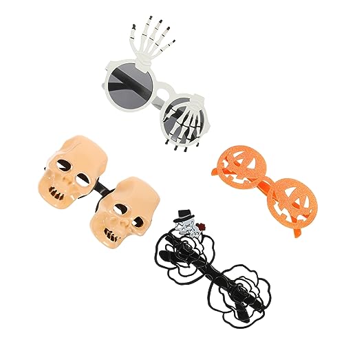FOMIYES 4Stücke Lustige Sonnenbrillen für Halloween Kostümpartys Dekorative Brille mit Einzigartigem Design Foto Requisiten Party Dekorationen für Themenfeiern FOMIYES 4Stücke Lustige Sonnenbrillen für Halloween Kostümpartys Dekorative Brille mit Einzigartigem Design Foto Requisiten Party Dekorationen für Themenfeiern von FOMIYES