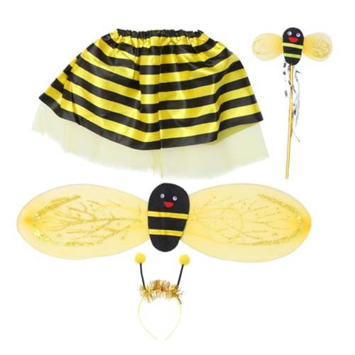 FOMIYES 4Stücke Teiliges Bienenkostüm Set für Bienenflügel Haarreifen Tutu Rock mit Feenstab Karneval Geburtstagsfeiern Rollenspiele Zufällige Farben FOMIYES 4Stücke Teiliges Bienenkostüm Set für Bienenflügel Haarreifen Tutu Rock mit Feenstab Karneval Geburtstagsfeiern Rollenspiele Zufällige Farben von FOMIYES