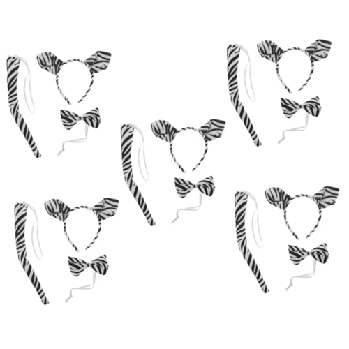 FOMIYES 5 Sätze Halloween-Kopfschmuck Ohren Party Zubehör Fell Zebra -Stirnband Tierkostüm Tierstirnband Halloween-Tier-Cosplay-Stütze tierisches Haarband Stoff FOMIYES 5 Sätze Halloween-Kopfschmuck Ohren Party Zubehör Fell Zebra -Stirnband Tierkostüm Tierstirnband Halloween-Tier-Cosplay-Stütze tierisches Haarband Stoff von FOMIYES