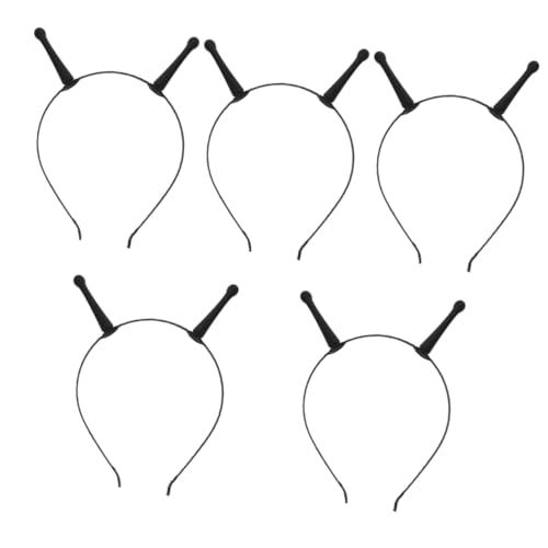 FOMIYES 5 Stück Halloween Haarreif Antennen Stirnband Schwarz Kostüm Accessoire für Karneval Cosplay Halloween Party Langlebiges Headpiece für Damen Herren FOMIYES 5 Stück Halloween Haarreif Antennen Stirnband Schwarz Kostüm Accessoire für Karneval Cosplay Halloween Party Langlebiges Headpiece für Damen Herren von FOMIYES