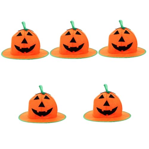 FOMIYES 5 Stück Halloween Kürbis Cosplay Hut Leichtes Party Accessoire Für Kostüm und Themenpartys Kreatives Design Für Halloween Events Geburtstage und Foto Requisiten von FOMIYES
