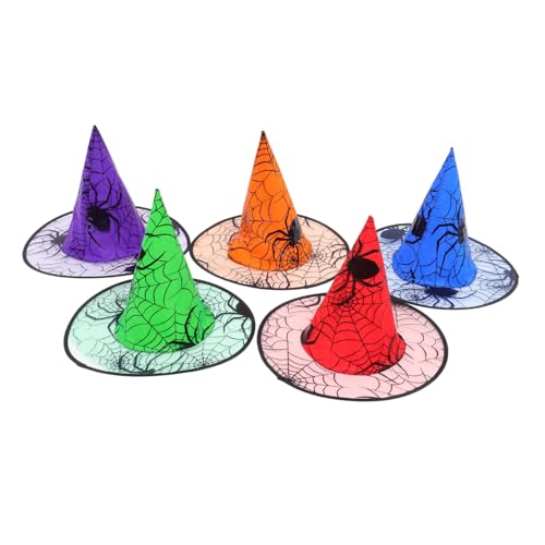 FOMIYES 5 Stück Hexenhut Dekorative Witches Hats für Halloween Cosplay und Partys Vielseitige Hüte Hautfreundlichem Material Verschiedenen Farben für Besondere Anlässe FOMIYES 5 Stück Hexenhut Dekorative Witches Hats für Halloween Cosplay und Partys Vielseitige Hüte Hautfreundlichem Material Verschiedenen Farben für Besondere Anlässe von FOMIYES