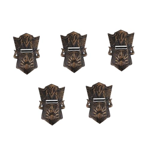FOMIYES 5 Stück Leichtes Mittelalterliches Ritterschild für Realistisches Kunststoffschild für Jungen und Mädchen Vielseitiges Zubehör für Halloween Cosplay und Rollenspiele von FOMIYES