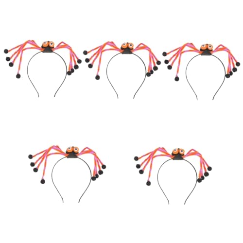 FOMIYES 5 Stück Plüsch Spinnen Haarband Halloween Kopfband Kuscheliges Lustiges Party Haarschmuck Erwachsene Karneval Cosplay Zubehör von FOMIYES