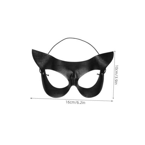 FOMIYES 5 Stück Teiliges Schwarze Katzenaugen-maske Halbgesichts-masquerade-maske aus Leicht und Angenehm für Halloween Karneval Fasching Kostüm Partydekoration FOMIYES 5 Stück Teiliges Schwarze Katzenaugen-maske Halbgesichts-masquerade-maske aus Leicht und Angenehm für Halloween Karneval Fasching Kostüm Partydekoration von FOMIYES