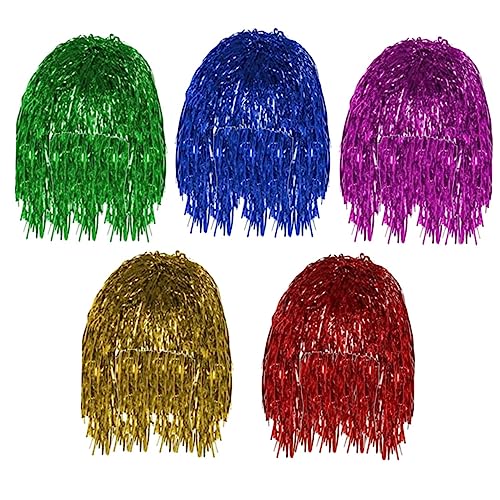 FOMIYES 5Stücke Teiliges Glitzer Perücken für Kostümpartys Hochwertige Haarperücken für Halloween Karneval Cosplay Verkleidungen für Frauen von FOMIYES