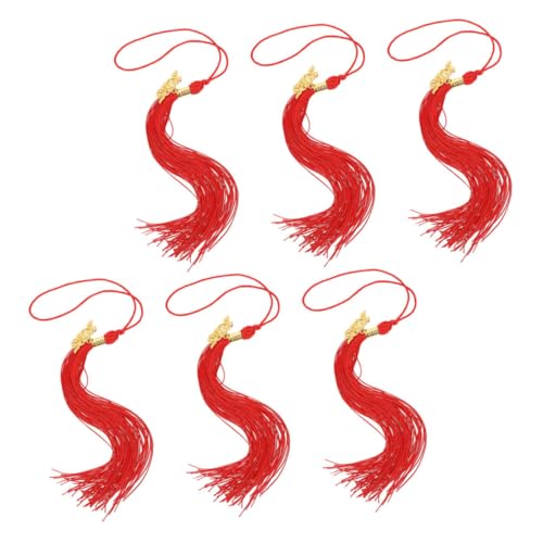 FOMIYES 6 Stück Abschlussmützen Quasten Zubehör mit Charm Teiliges Robustem Dekoration für Abschlussfeiern Stilvolle Mützen Accessoires für Absolventen von FOMIYES