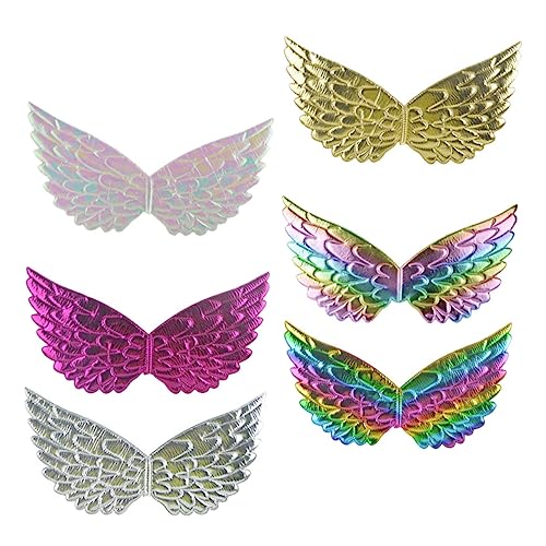 FOMIYES 6 Stück Mädchen Kostüm Zubehör Metallic Engelsflügel für Karneval und Halloween Kinder Cosplay Requisiten FOMIYES 6 Stück Mädchen Kostüm Zubehör Metallic Engelsflügel für Karneval und Halloween Kinder Cosplay Requisiten von FOMIYES