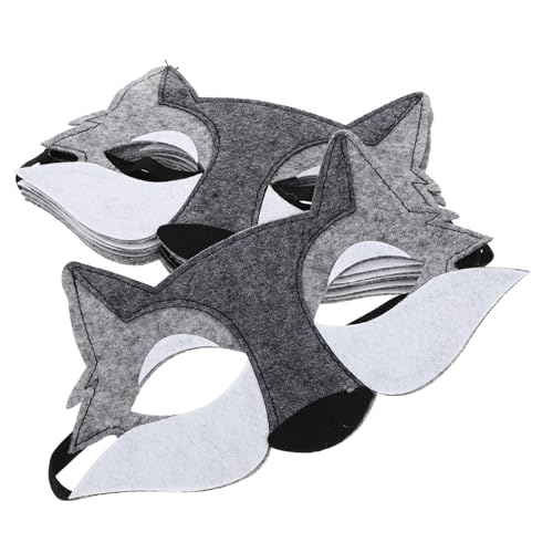 FOMIYES 6 Stück Halbgesichts Wolfsmasken aus Filz Halloween Tiermasken Requisiten Robuste Cosplay Masken für Erwachsene Detailreiche Kostümparty Zubehör FOMIYES 6 Stück Halbgesichts Wolfsmasken aus Filz Halloween Tiermasken Requisiten Robuste Cosplay Masken für Erwachsene Detailreiche Kostümparty Zubehör von FOMIYES
