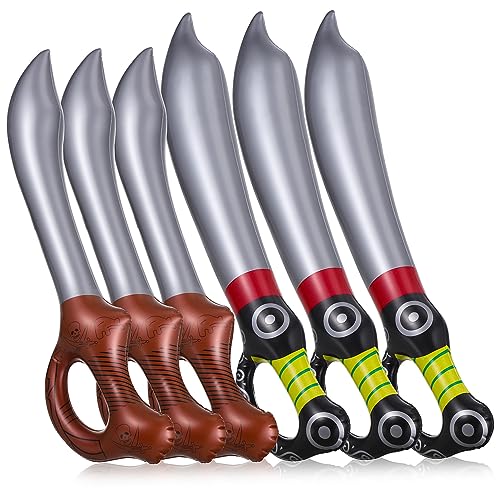 FOMIYES 6 Stück Teiliges Aufblasbares Piratenschwert Realistische Kostüm Accessoires für Piratenparty Halloween Kindergeburtstag Vielseitige Spielzeugrequisiten FOMIYES 6 Stück Teiliges Aufblasbares Piratenschwert Realistische Kostüm Accessoires für Piratenparty Halloween Kindergeburtstag Vielseitige Spielzeugrequisiten von FOMIYES