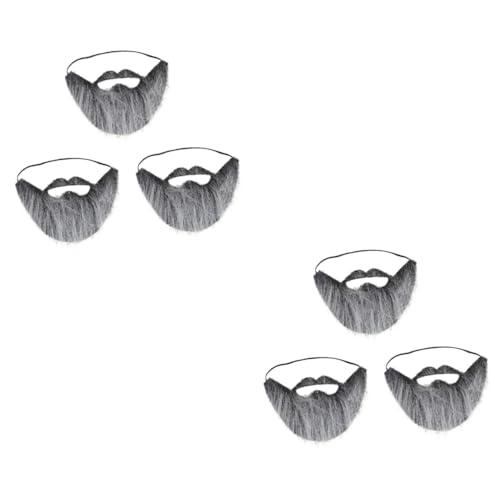 FOMIYES 6 Stück Teiliges Künstliche Bequeme Flanell Vollbärte mit Elastischem Band Realistische Halloween Kostüm Zubehör für Kunsthandwerk Party Cosplay und Bühnenauftritte FOMIYES 6 Stück Teiliges Künstliche Bequeme Flanell Vollbärte mit Elastischem Band Realistische Halloween Kostüm Zubehör für Kunsthandwerk Party Cosplay und Bühnenauftritte von FOMIYES