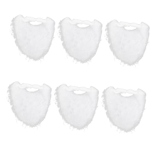 FOMIYES 6 Stück Weihnachtsbart Weihnachten Gefälschter Bart Kostüm Fell Zubehör Weihnachtsschnurrbärte Noel Dekorativer Bart Weihnachtsfeier Bart Erwachsene Flanellmaterial Weiß FOMIYES 6 Stück Weihnachtsbart Weihnachten Gefälschter Bart Kostüm Fell Zubehör Weihnachtsschnurrbärte Noel Dekorativer Bart Weihnachtsfeier Bart Erwachsene Flanellmaterial Weiß von FOMIYES