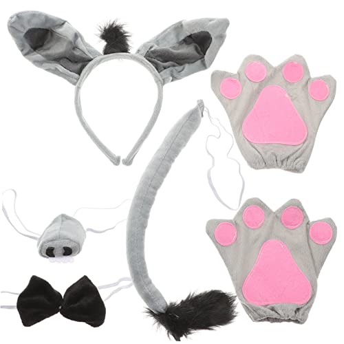 FOMIYES 6Stücke Teiliges Halloween Eselkostüm für Stirnband Fliege für Jungen und Lustiges Thema für Cosplay und Kostümpartys von FOMIYES