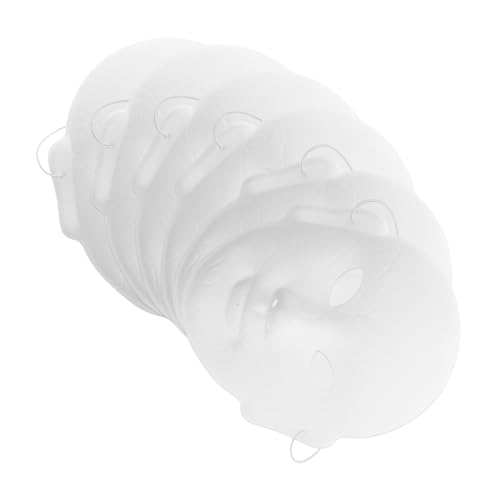 FOMIYES 6Stücke Weiße Papiermasken für DIY Unbemalte Kostüm Masken für Maskenball Theater Gruppenaktivitäten Kreatives Basteln für Cosplay von FOMIYES