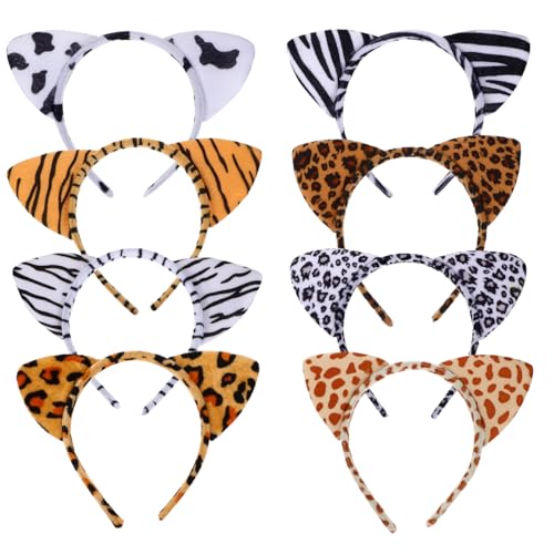 FOMIYES 8 Stück Kleiner Leoparden-Stirnband Plüschtier-Stirnbänder Katzenohren-Haarband Tierohren-Stirnband Cosplay Kind Halloween -Requisite Party-Ohr-Stirnband FOMIYES 8 Stück Kleiner Leoparden-Stirnband Plüschtier-Stirnbänder Katzenohren-Haarband Tierohren-Stirnband Cosplay Kind Halloween -Requisite Party-Ohr-Stirnband von FOMIYES