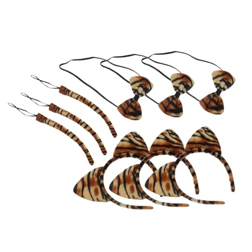 FOMIYES 9 Stück Teiliges Tiger ohren haarband mit Fliege und Langlebiges Cosplay tierkostüm für Kostümpartys Karneval und Festliche Anlässe FOMIYES 9 Stück Teiliges Tiger ohren haarband mit Fliege und Langlebiges Cosplay tierkostüm für Kostümpartys Karneval und Festliche Anlässe von FOMIYES