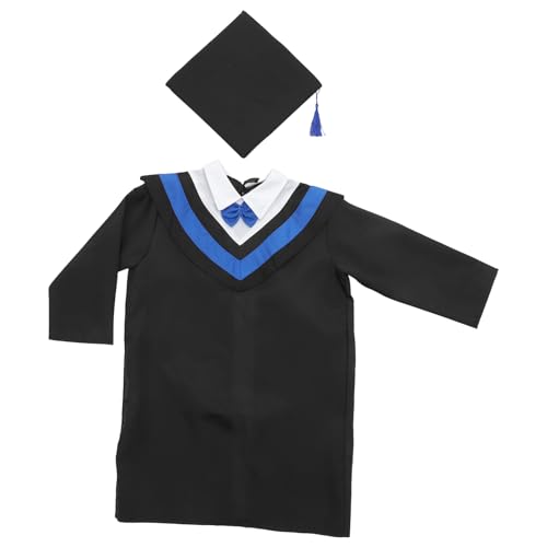 FOMIYES Abschlusskleid Set mit Quaste und Hut Atmungsaktives Bequemes Kostüm für Kindergartenabschluss Akademisches Design Passend für Blau FOMIYES Abschlusskleid Set mit Quaste und Hut Atmungsaktives Bequemes Kostüm für Kindergartenabschluss Akademisches Design Passend für Blau von FOMIYES