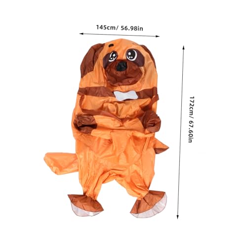 FOMIYES Aufblasbares Hundekostüm für Erwachsene Verstellbar Komfortabel Halloween Weihnachtsfest Party Cosplay Requisit Lustiges Tierkostüm Bühnenauftritt von FOMIYES
