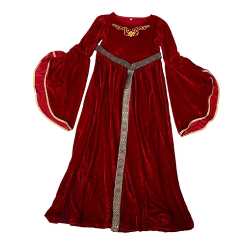 FOMIYES Ballkleid Für Mittelalterliches Kleid Langärmliges Kleid Für Mädchen Mittelalterkostüm Für Satin FOMIYES Ballkleid Für Mittelalterliches Kleid Langärmliges Kleid Für Mädchen Mittelalterkostüm Für Satin von FOMIYES