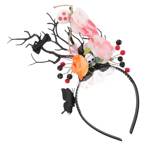 FOMIYES Blumenkrone Stirnband Halloween Cinco De Mayo Party Kostüm Kopfschmuck Hirschgeweih Geisterschädel Schmetterling Stirnband Halloween Haarschmuck FOMIYES Blumenkrone Stirnband Halloween Cinco De Mayo Party Kostüm Kopfschmuck Hirschgeweih Geisterschädel Schmetterling Stirnband Halloween Haarschmuck von FOMIYES