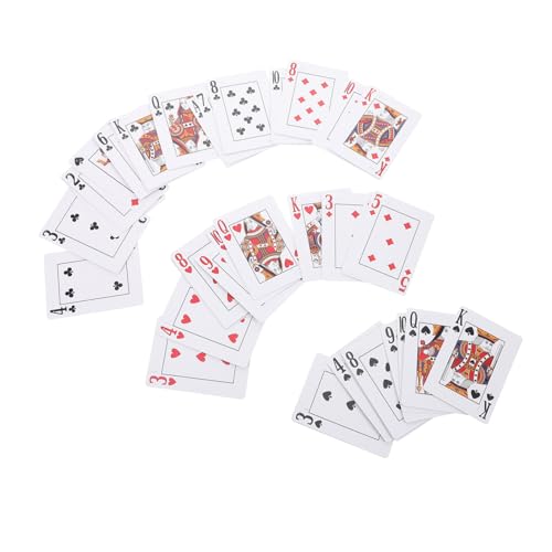 FOMIYES Braille Spielkarten für mit Taktilen Markierungen Kompakt und Tragbar als Hilfsmittel für Sehbehinderte Senioren und Taktile Kartendecks für Barrierefreies und Unterhaltung von FOMIYES