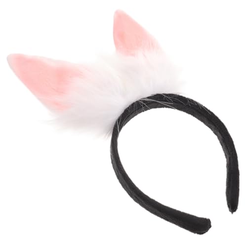 FOMIYES Bunny Ears Haarreif aus Weichem Atmungsaktives Langlebiges Kopfband Hautfreundlich Dekoratives Hasenohren Stirnband für Mädchen Geeignet für Karneval Cosplay und Partys von FOMIYES
