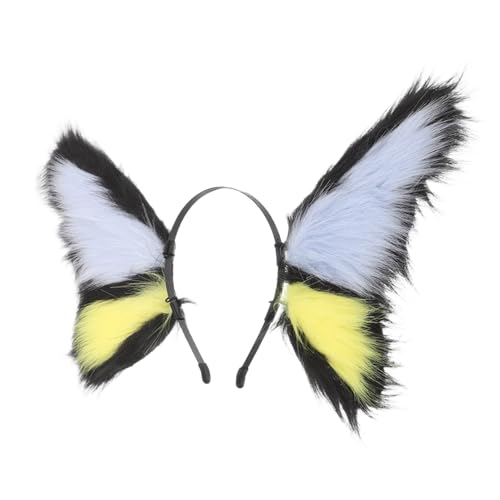 FOMIYES Buntes Halloween Schmetterlings stirnband Tierische Kopfbedeckung für Frauen und Weiches Leichtes Haar accessoire Cosplay Kostüm Vielseitig Einsetzbar in Blau und Gelb FOMIYES Buntes Halloween Schmetterlings stirnband Tierische Kopfbedeckung für Frauen und Weiches Leichtes Haar accessoire Cosplay Kostüm Vielseitig Einsetzbar in Blau und Gelb von FOMIYES