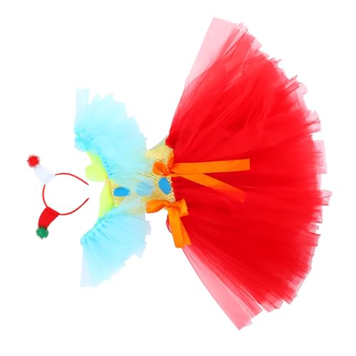 FOMIYES Clown Kostüm Tutu Kleid mit Haarband für Mädchen Circus Party Kleid Halloween Tüllrock für Cosplay Outfit für Schulaufführungen und Festliche Anlässe FOMIYES Clown Kostüm Tutu Kleid mit Haarband für Mädchen Circus Party Kleid Halloween Tüllrock für Cosplay Outfit für Schulaufführungen und Festliche Anlässe von FOMIYES