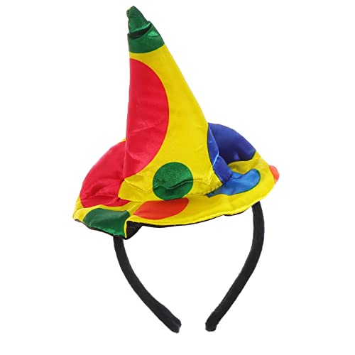 FOMIYES Clown-Stirnband, Clown-Hut, Haarreifen, Karneval, Zirkus, Cosplay, Kostüm für Frauen und Mädchen, 2 Stück FOMIYES Clown-Stirnband, Clown-Hut, Haarreifen, Karneval, Zirkus, Cosplay, Kostüm für Frauen und Mädchen, 2 Stück von FOMIYES