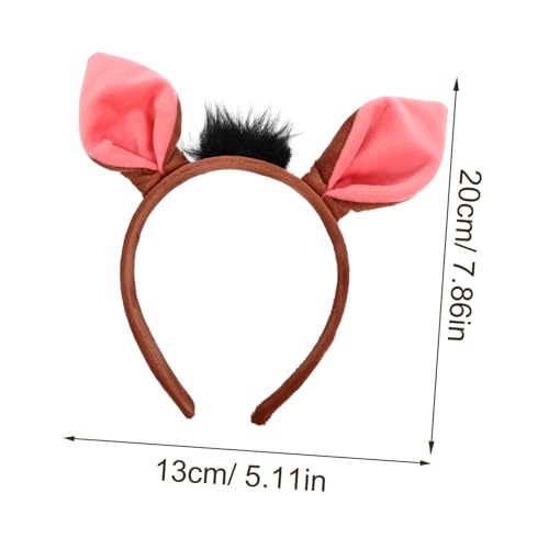 FOMIYES Cosplay Schweine Kostüm mit Ohr Haarreif Nase und Fliege Leichtes Tier Accessoire für Geeignet für Karneval Geburtstag Halloween Kostüm und Cosplay Partys von FOMIYES
