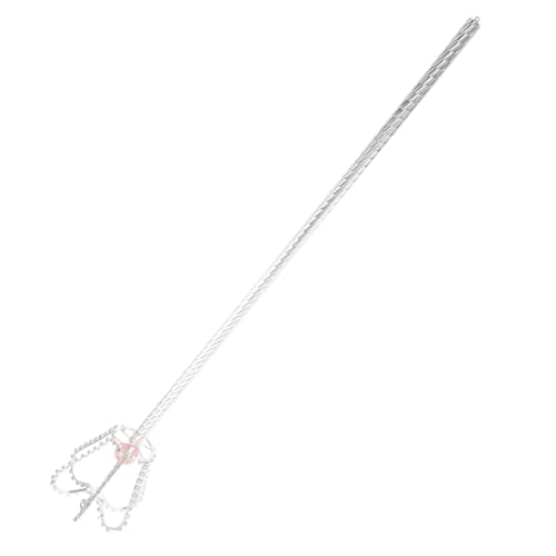 FOMIYES Crown Fairy Stick Zauberstab Prinzessinnenstab Für Frauen Prinzessin Gastgeschenke Prinzessinnen-Accessoires Für Damen Rotes Böse Strasssteine Silver von FOMIYES