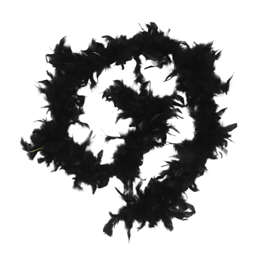 FOMIYES DIY Handwerk Nähen Kostümfedern Dekorationsfedern Party Dekoration Federn Weihnachtsbaum Dekoration Federn Dekoration Federbesatz nähen Hochzeitsdeko zu Hause Hühnerfeder Black von FOMIYES