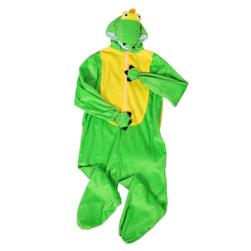 FOMIYES Dinosaurier Jumpsuit Kostüm Einteilig Realistisches Design Atmungsaktiv Bequem für Jungen Mädchen Höhe Halloween Cosplay Verkleidung Party FOMIYES Dinosaurier Jumpsuit Kostüm Einteilig Realistisches Design Atmungsaktiv Bequem für Jungen Mädchen Höhe Halloween Cosplay Verkleidung Party von FOMIYES