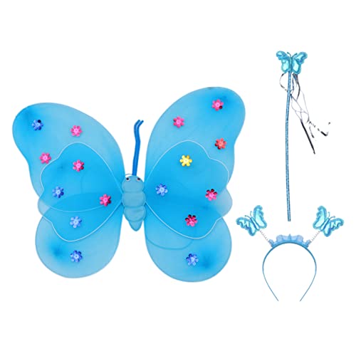 FOMIYES Doppelschicht -schmetterlingsflügelspielzeug Prinzessin Fee Kostüme Mädchen Flügel Kostüm Schmetterlingsflügel Feenflügel Schmetterling Kostüm Stoff Blau FOMIYES Doppelschicht -schmetterlingsflügelspielzeug Prinzessin Fee Kostüme Mädchen Flügel Kostüm Schmetterlingsflügel Feenflügel Schmetterling Kostüm Stoff Blau von FOMIYES