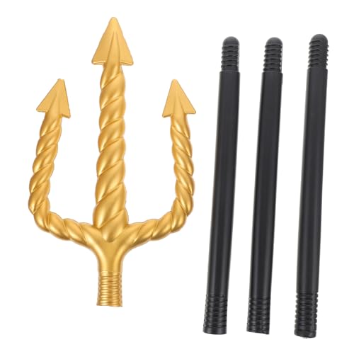 FOMIYES Dreifachgabel Performance Requisiten Dreizack Dekorativer Dreizack Halloween Zubehör Halloween Dreizack Requisite Dreizack Imitation Dekorativer Dreizack Requisit Dreizack Für von FOMIYES