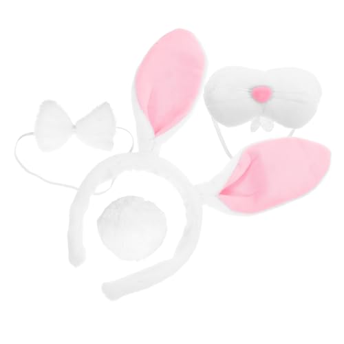 FOMIYES Easter Bunny Kostümset Teiliges Set mit Hasenohren Fliege und Haarreifen für Mädchen für Cosplay und Partys von FOMIYES