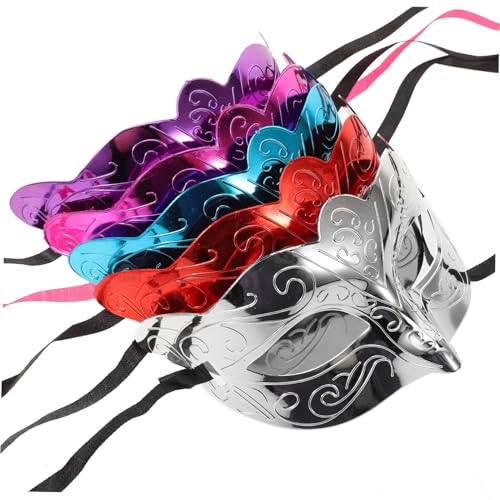 FOMIYES Elektroplattierte Schmetterlings Masquerade Masken Damen Party Masken Rosa Blau Silber Rot für Halloween Karneval Fasching Kostüm Zubehör FOMIYES Elektroplattierte Schmetterlings Masquerade Masken Damen Party Masken Rosa Blau Silber Rot für Halloween Karneval Fasching Kostüm Zubehör von FOMIYES